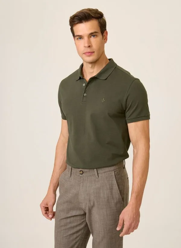 Polo Regular Fit Essential Básica Dudalina Masculina M
