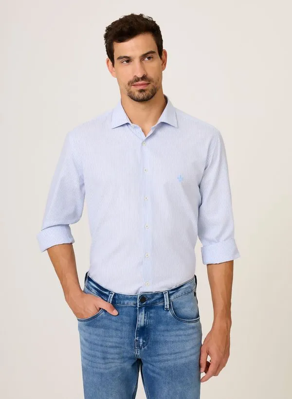 Camisa Comfort Fit Listrada Dudalina Masculina 5