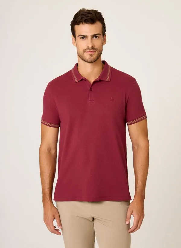 Polo Malha Favo Textura Dudalina Masculina P