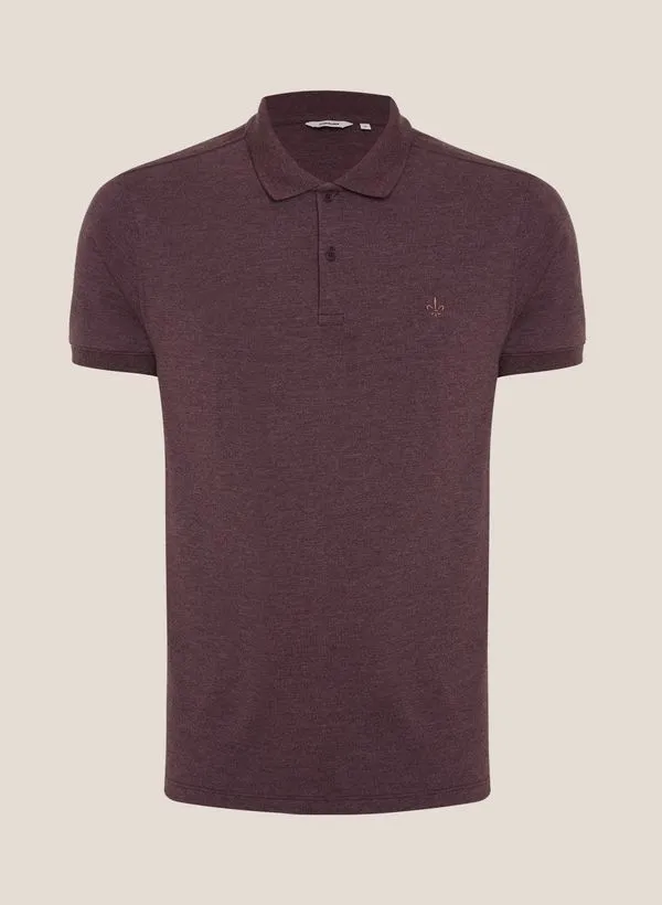 Polo Piquet Mescla Sobretinta Dudalina Masculina G