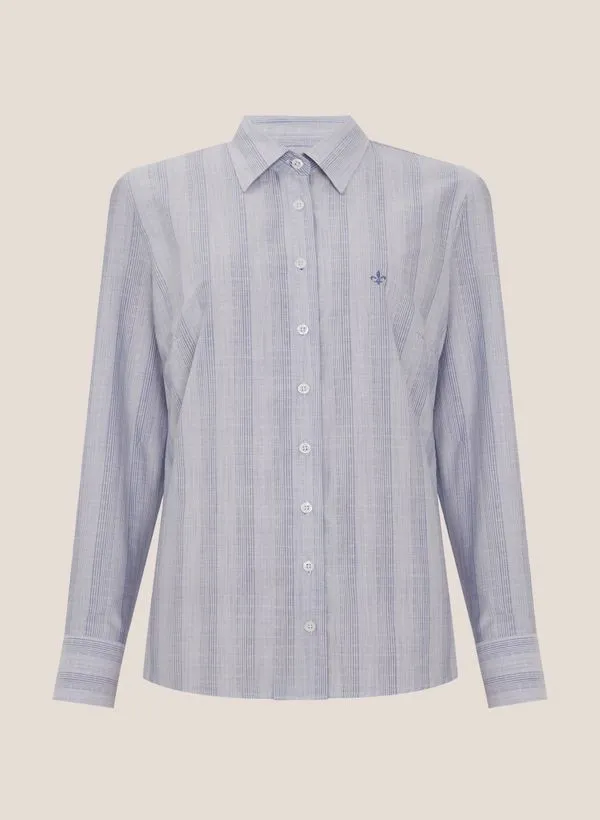 Camisa Regular Fit Maquinetada Dudalina Feminina 44
