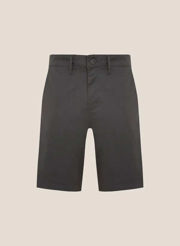 Bermuda Slim Fit Chino Sarja Clássica Dudalina Masculina 46