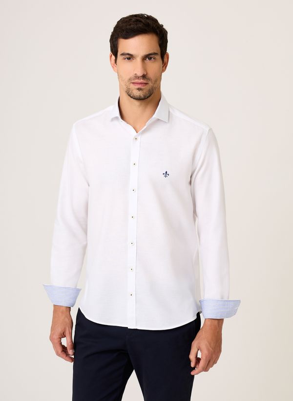 Camisa Slim Fit Oxford Dudalina Masculina 6
