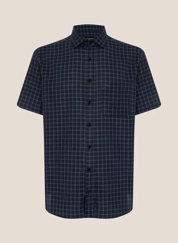 Camisa Comfort Fit Xadrez Bicolor Dudalina Masculina 2