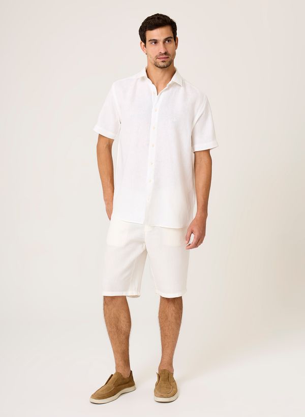 Bermuda Right Fit Linho Dudalina Masculina 40