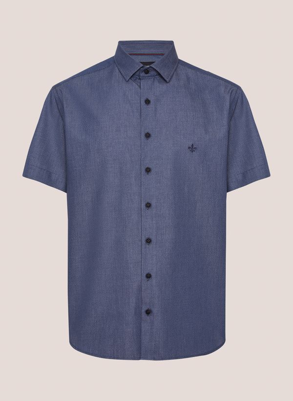 Camisa Slim Fit Print Pontos Dudalina Masculina 6