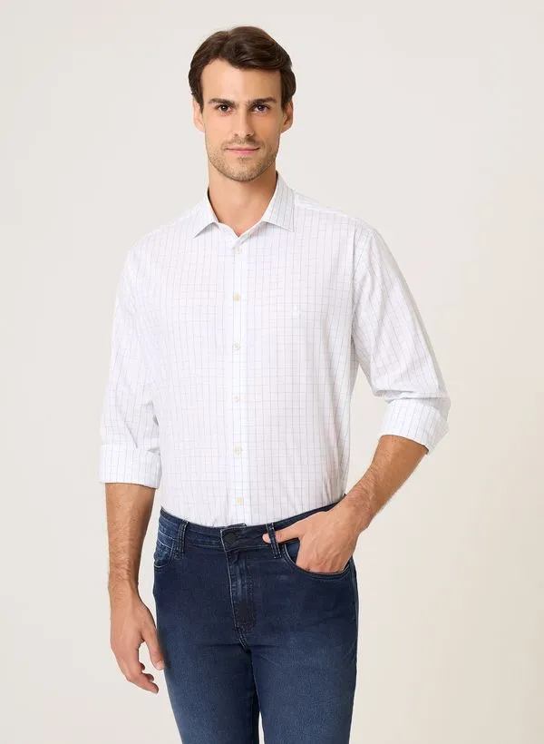 Camisa Comfort Fit Luxury Wrinkle Free Dudalina Masculina 42