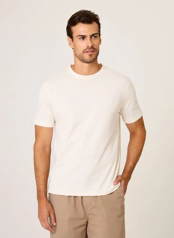 Camiseta Malha Linho Favo Dudalina Masculina GG