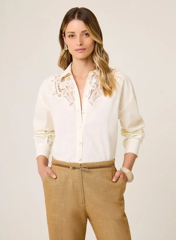Camisa Regular Fit Helena Dudalina Feminina 42