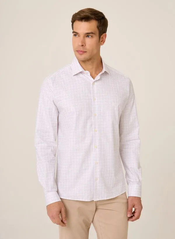 Camisa Slim Fit Xadrez Fio Egípcio Dudalina Masculina 5