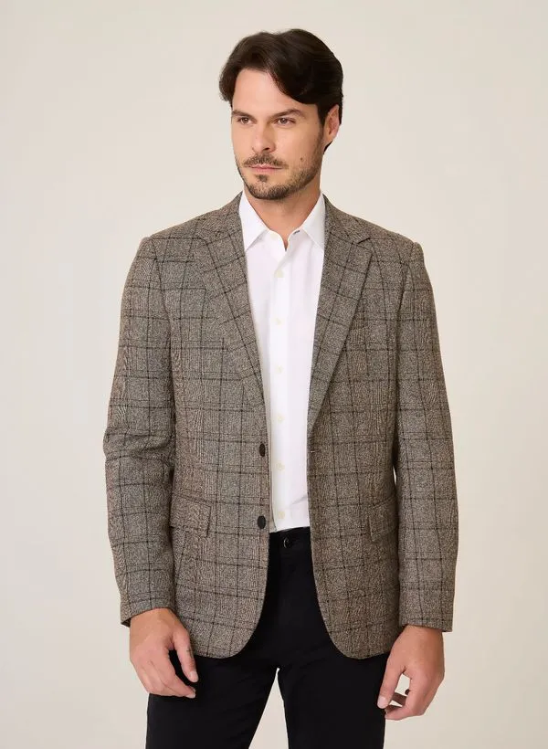 Blazer Clássico Xadrez Dudalina Masculino 52