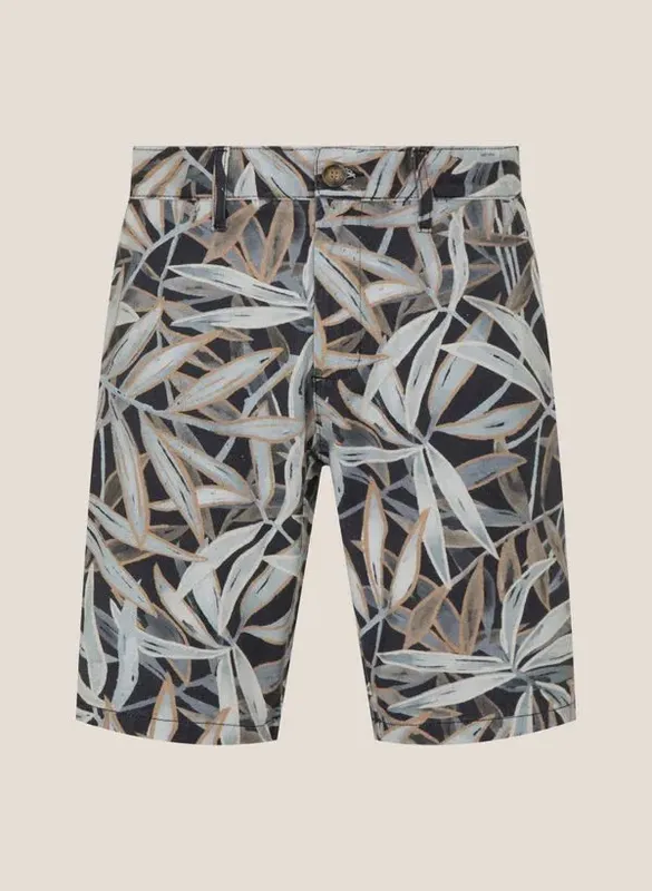 Bermuda Slim Fit Chino Estampada Dudalina Masculina 50