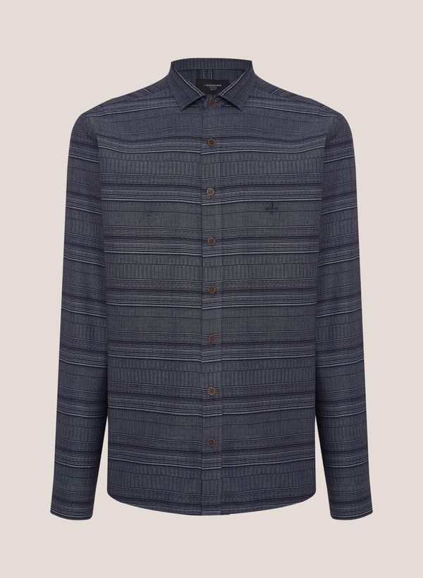 Camisa Jeans Slim Fit Dudalina Masculina 2