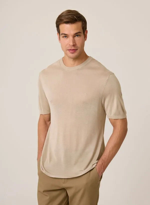 Camiseta Tricot Lisa Dudalina Masculina M