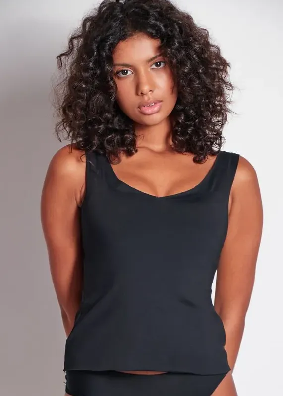 Camisete com Bojo Embutido Sweet Skin PRETO 48