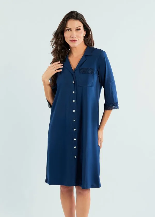 Camisola Midi com Botões Sophia MARINHO EG