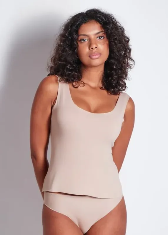Camisete com Bojo Embutido Sweet Skin BEIGE FONCÉ 44