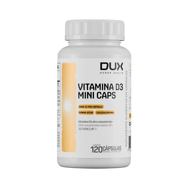 VITAMINA D3 MINI CAPS - POTE 120 CÁPSULAS POTE 120 CAPS