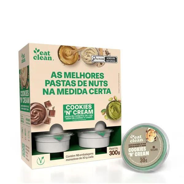 Pasta de Castanha de Caju 30g - display 10 unidades Cookies 30g