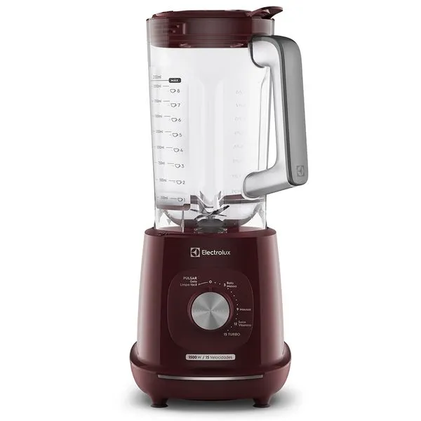Liquidificador Electrolux 1500W 3.2L Efficient Tri Force 15 Velocidades Vermelho 220V