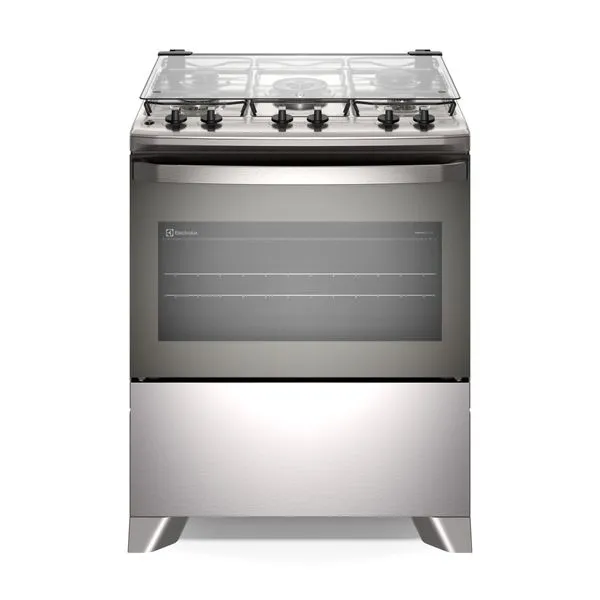 Fogão 5 bocas Electrolux Efficient Inox PerfectCook FE5IG