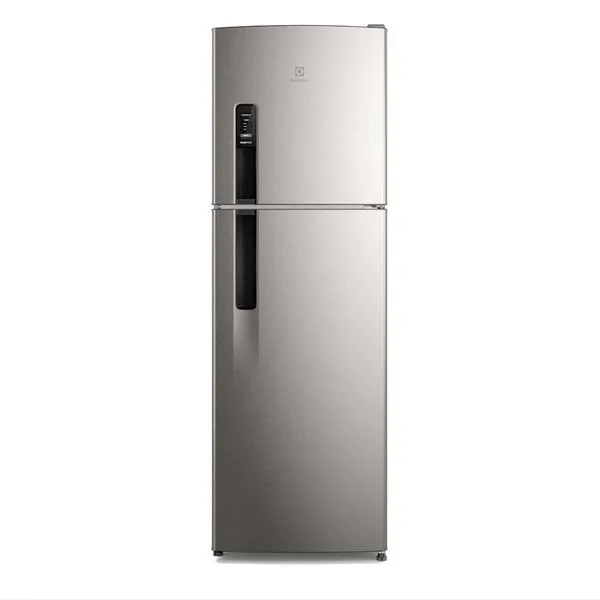 Geladeira Electrolux Frost Free 400L AutoSense Inverter Duplex Inox Look IF44S 127V