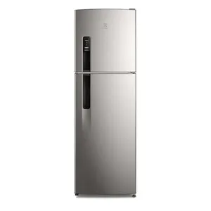Geladeira Electrolux Frost Free 400L AutoSense Inverter Duplex Inox Look IF44S 127V