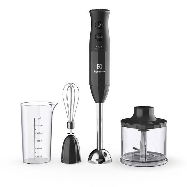 Mixer 3 em 1 Electrolux Cinza 600W com Haste em Inox e Tecnologia TruFlow (EIB20) 127V