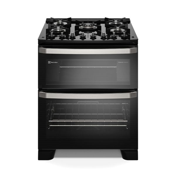 Fogão 5 bocas Electrolux Preto Experience Mesa de Vidro, Grill e PerfectCook360 (FE5CB) 220V
