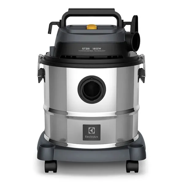Aspirador de Pó e Água Electrolux 1800W 20L com ThermoControl e Função Sopro Inox (GT20I) 127V
