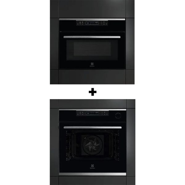 Torre de Cocção com Forno de Embutir Multifuncional 43L com Micro-ondas + Forno de Embutir 72L Elétrico a Vapor Electrolux (ME4EP)+(OE8ES) 220v