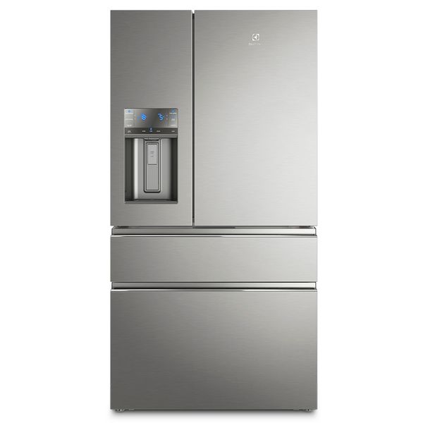 Geladeira Electrolux Frost Free Inverter 540L FlexiSpace Conectada Wi-fi 4 Portas Cor Inox (DM91X) 220V