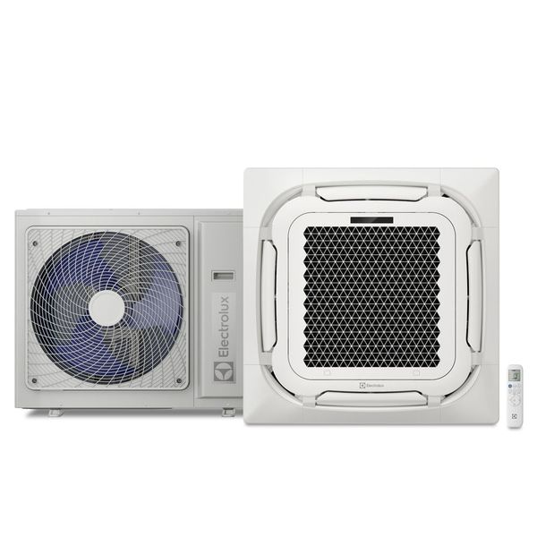 Ar-condicionado Cassete Electrolux 8 Vias Twin Inverter 48.000 BTUs Frio Efficient (KI48F/KE48F) 220V