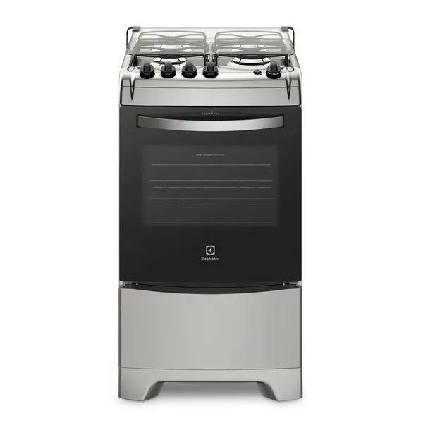 Fogão 4 Bocas Electrolux Prata com Vidro Interno Removível (52LXU) Bivolt