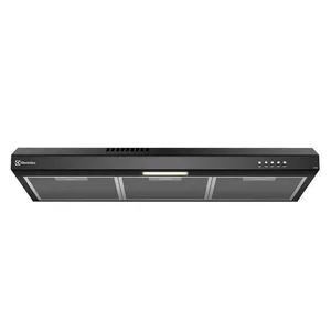 Depurador de Ar Electrolux 80cm Preto Alto Poder de Sucção, Luz LED e Filtragem Dupla (DE8SB) 127V
