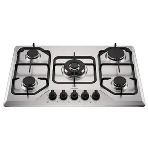 Cooktop 5 Bocas a Gás Electrolux Inox Experience Multi Chama e Grade Ferro Fundido (KE5XC) Bivolt