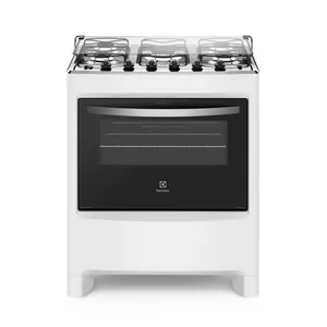 Fogão 5 Bocas Electrolux Branco com Ultra Chama e Painel Completo (76LBU) Bivolt