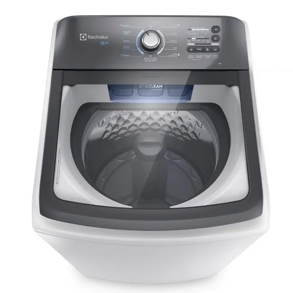 Máquina de Lavar Electrolux 18kg Branca Efficient Cesto inox e Jet&Clean (LEE18) 220V