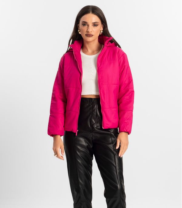 Jaqueta Feminina Com Capuz Endless Rosa GG