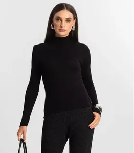 Blusa Manga Longa Vico Tricot Básica Endless Preto M