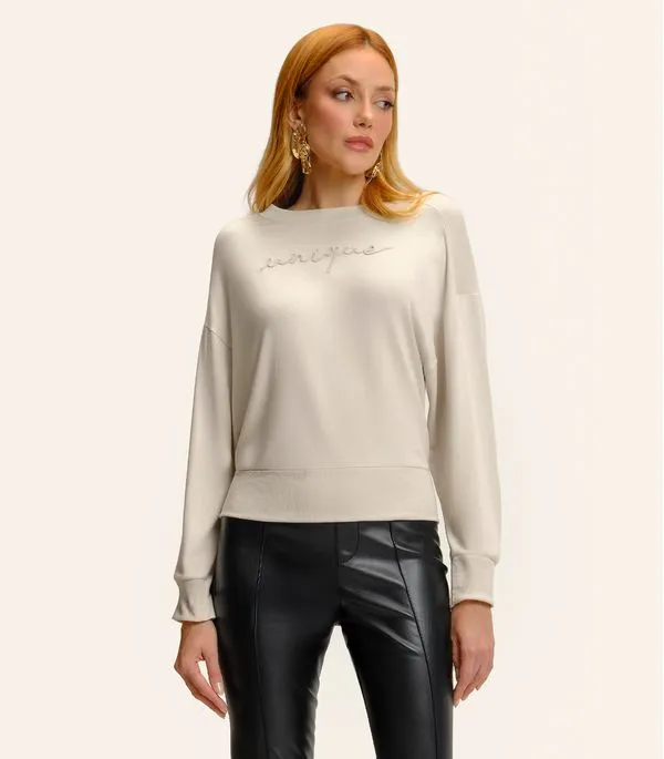 Blusão Feminino Molecotton Endless Bege P