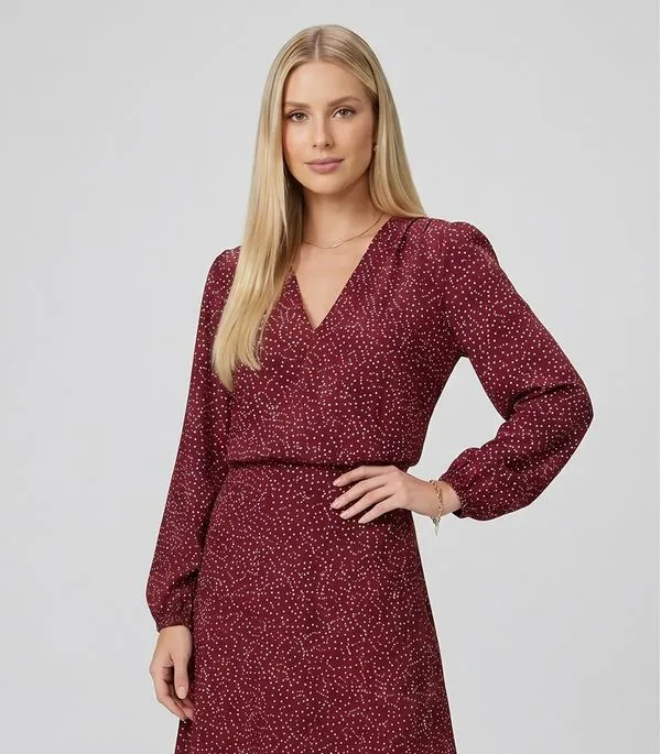 Blusa Feminina Manga Longa Bufante Endless Vermelho G