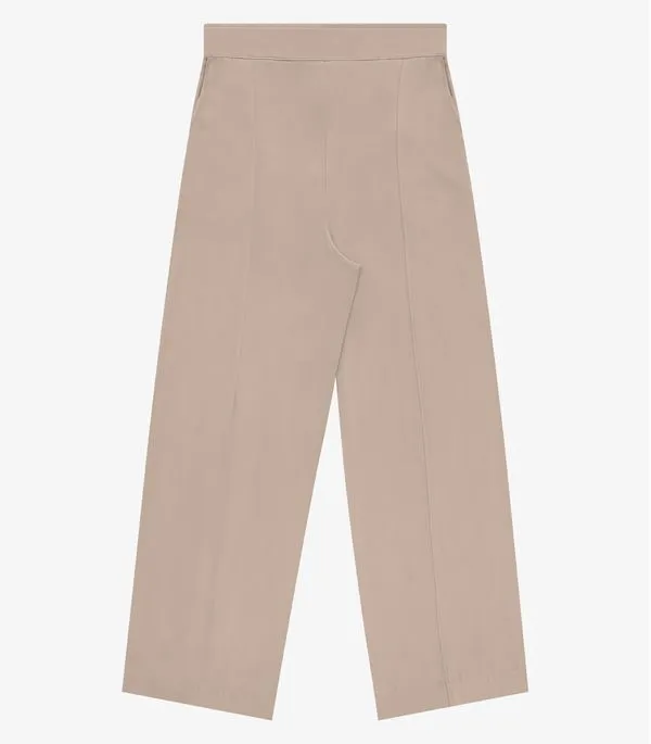 Calça Feminina Alfaiataria Em Viscose Endless Marrom M