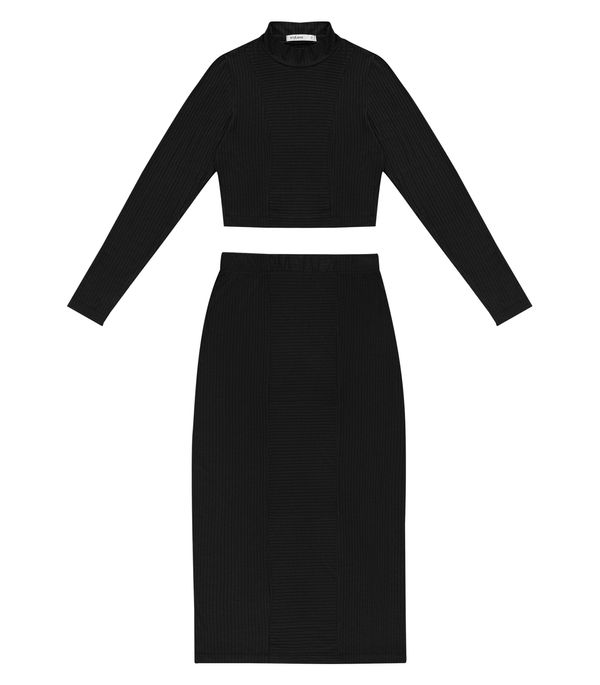 Conjunto de Blusa Com Saia Endless Preto P
