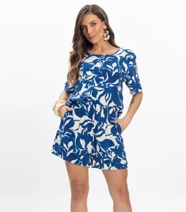 Conjunto Blusa com Shorts Feminino Endless Azul GG