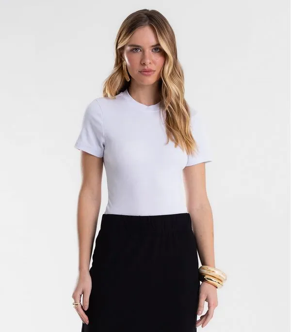 Blusa Feminina Em Ribana Endless Branco P