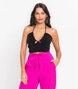 Top Feminino De Alça Endless Preto G