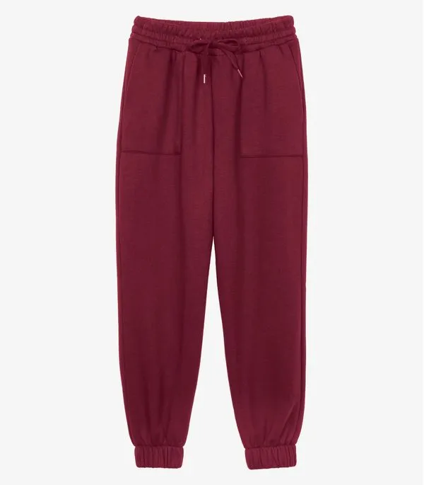 Calça Feminina Moletom Jogger Básico Endless Vermelho P