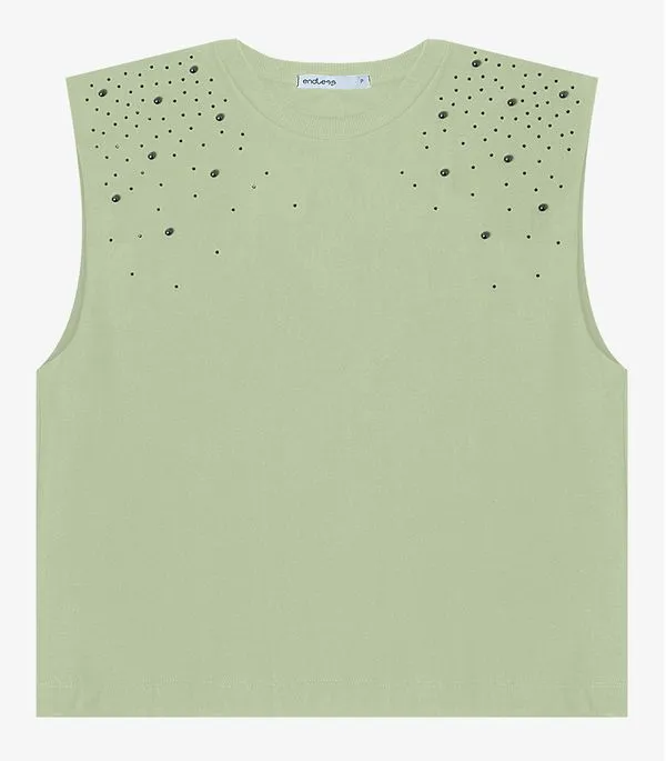 Regata Feminina em Viscose Endless Verde M