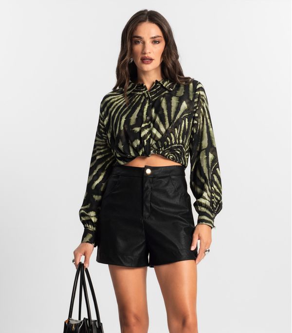 Camisa de Viscose Manga Longa Endless Verde GG